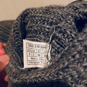 UGG boots knitted gray